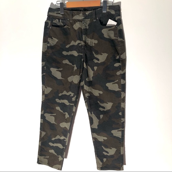 BNWOT American Eagle Camo corduroy Camo mom jeans - Picture 1 of 6